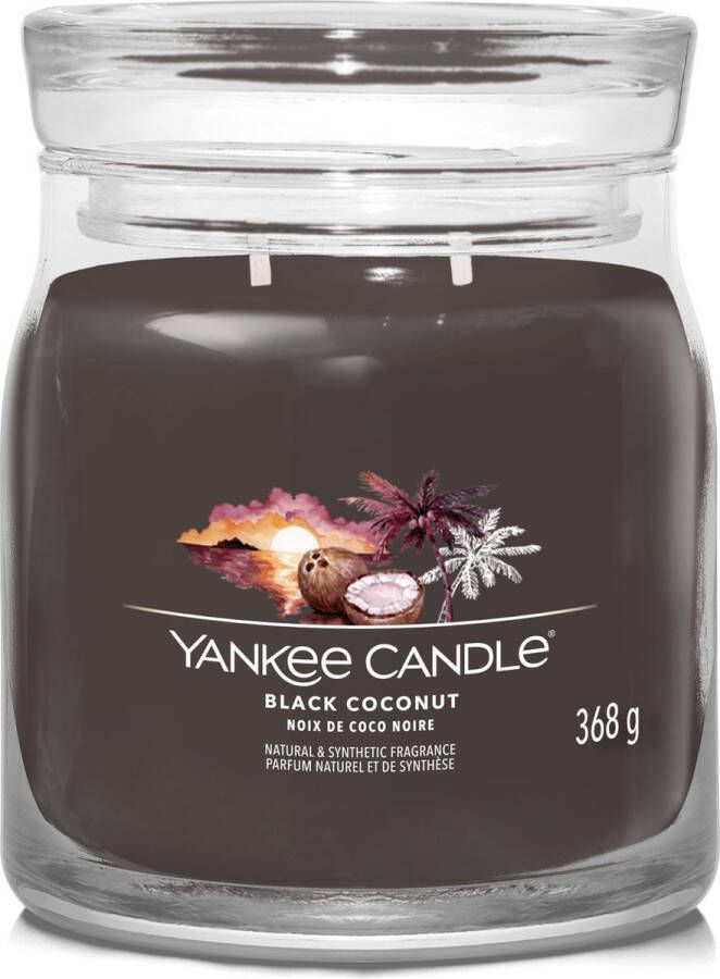 Yankee Candle Signature Yankee Candle Black Coconut Signature Medium Jar