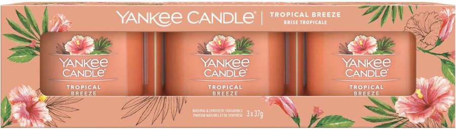 Yankee Candle Filled Votive 3-pack Tropical Breeze