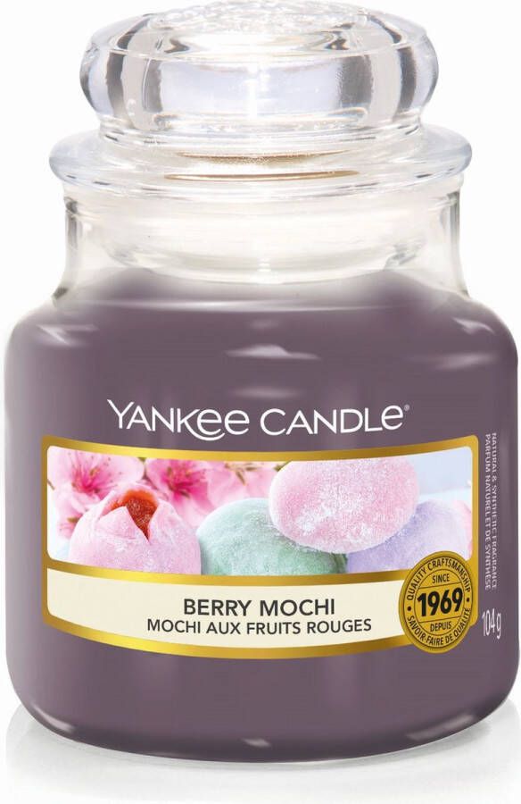 Yankee Candle Geurkaars Small Berry Mochi 9 cm ø 6 cm