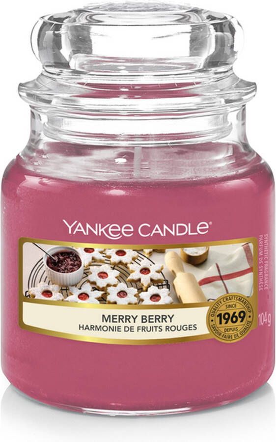 Yankee Candle Geurkaars Small Merry Berry 9 cm ø 6 cm