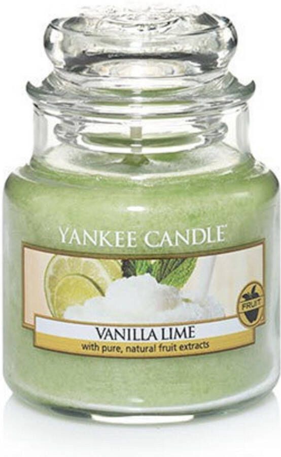 Yankee Candle Geurkaars Small Vanilla Lime 9 cm ø 6 cm