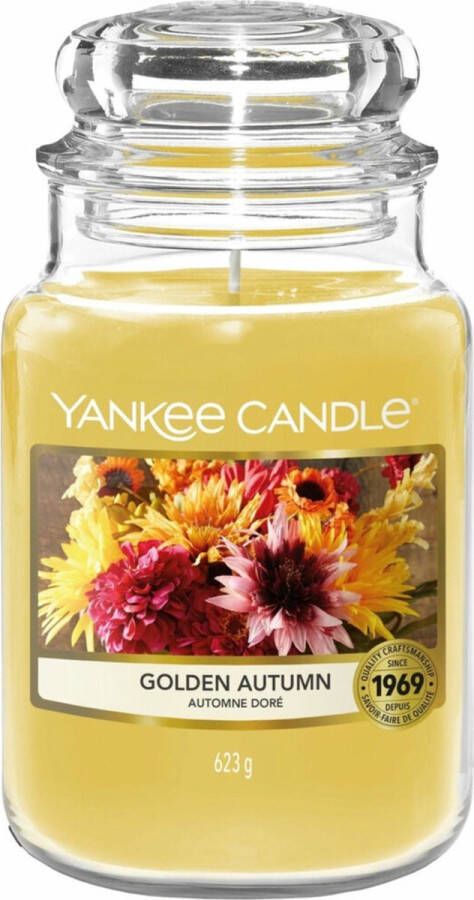 Yankee Candle Geurkaars Large Golden Autumn 17 cm ø 11 cm