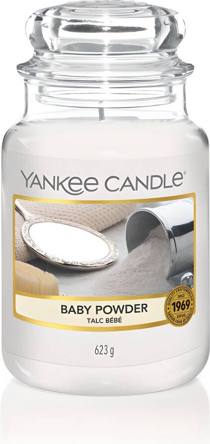 Yankee Candle Geurkaars Large Baby Powder 17 cm ø 11 cm