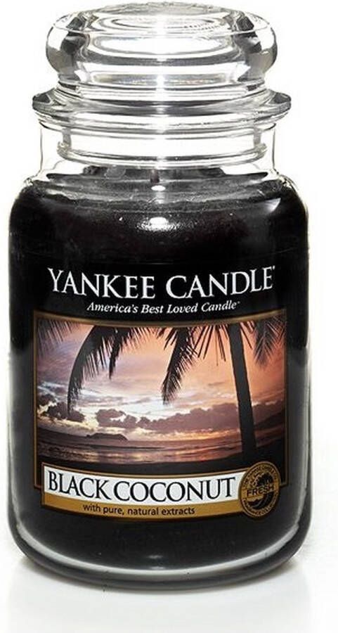 Yankee Candle Large Jar Geurkaars Black Coconut
