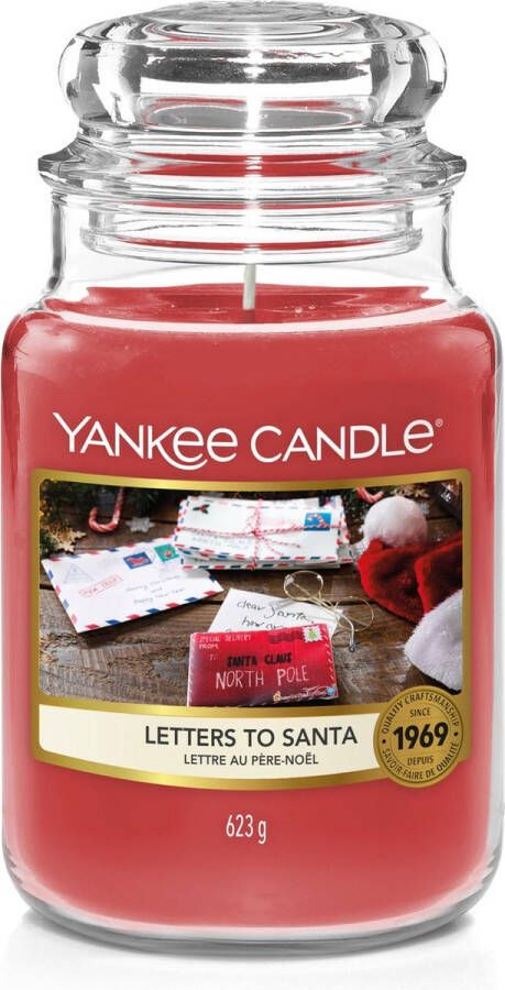 Yankee Candle Letters To Santa geurkaars Large Jar Tot 150 branduren