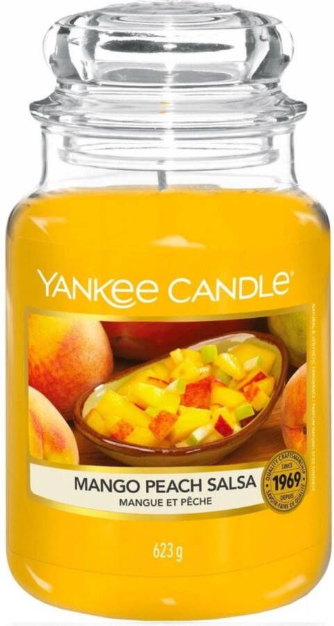 Yankee Candle Mango Peach Salsa geurkaars Large Jar Tot 150 branduren