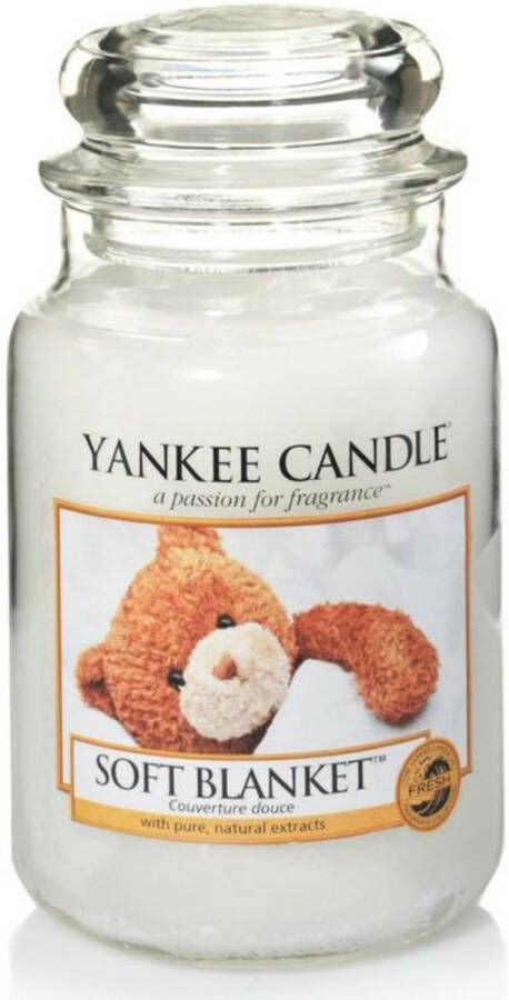 Yankee Candle Soft Blanket geurkaars Large Jar Tot 150 branduren
