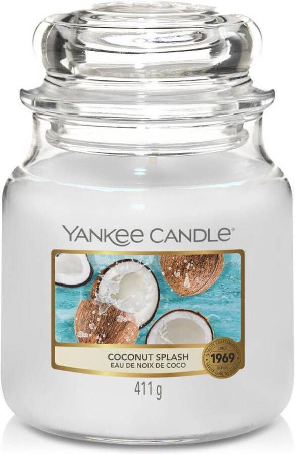 Yankee Candle Geurkaars Medium Coconut Splash 13 cm ø 11 cm
