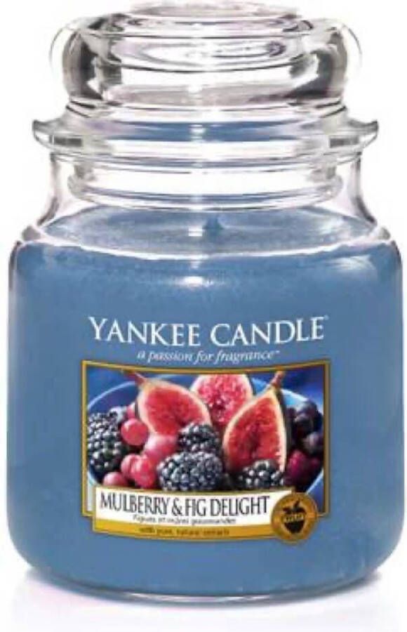 Yankee Candle Geurkaars Medium Mulberry & Fig Delight 13 cm ø 11 cm