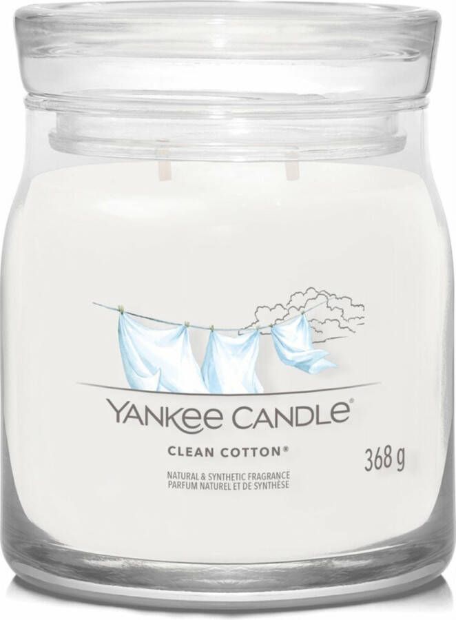 Yankee Candle Signature Yankee Candle Clean Cotton Signature Medium Jar