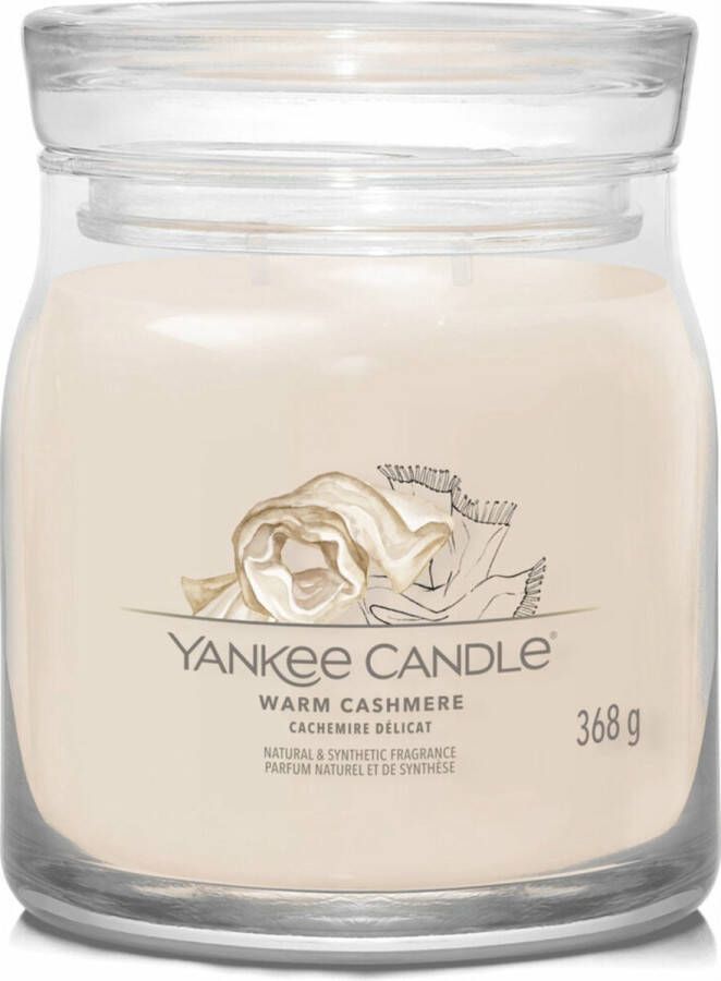 Yankee Candle Signature Yankee Candle Geurkaars Medium Jar Warm Cashmere 368 gr