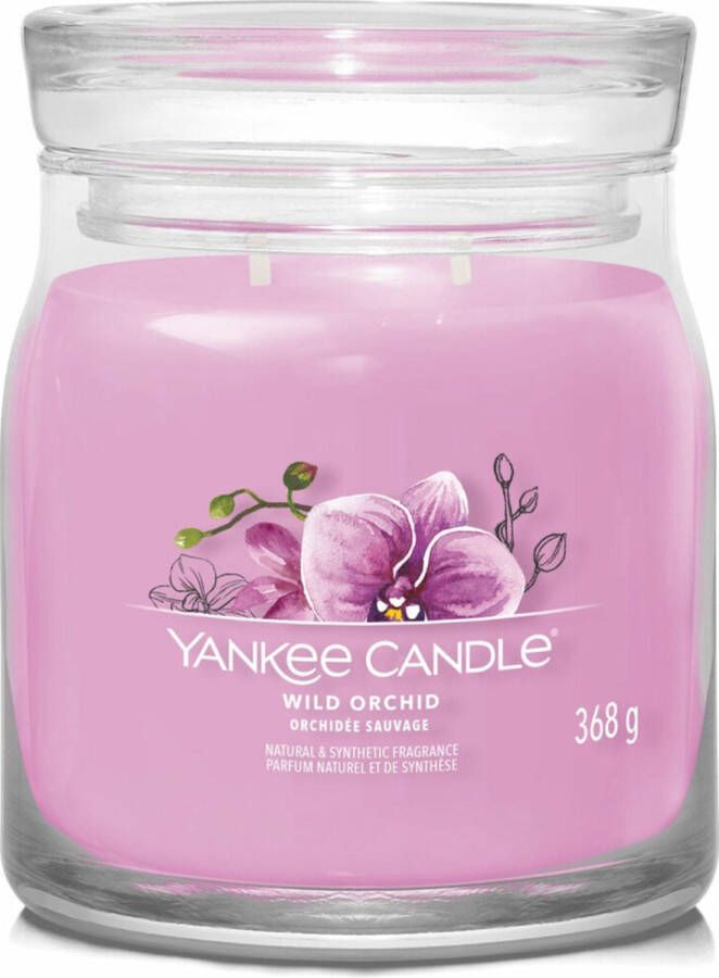 Yankee Candle Signature Yankee Candle Geurkaars Medium Jar Wild Orchid 368 gr