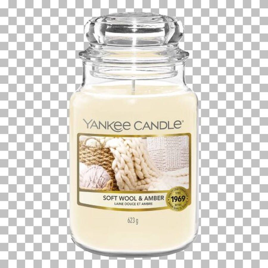 Yankee Candle Geurkaars Large Soft Wool & Amber 17 cm ø 11 cm