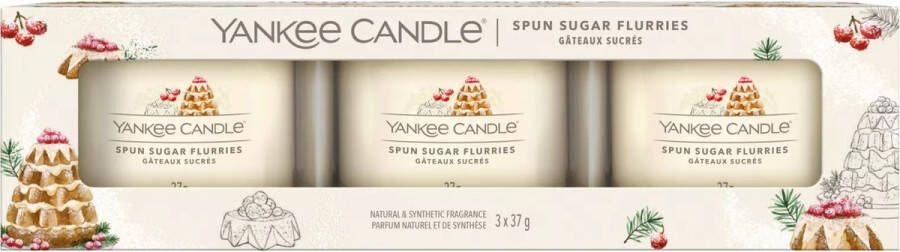 Yankee Candle Spun Sugar Flurries Filled Votive 3-Pack