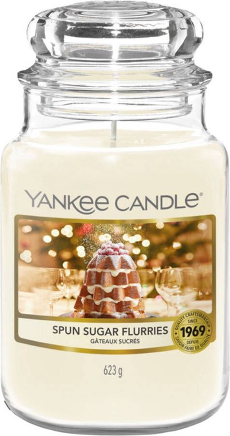 Yankee Candle Geurkaars Large Spun Sugar Flurries 17 cm ø 11 cm