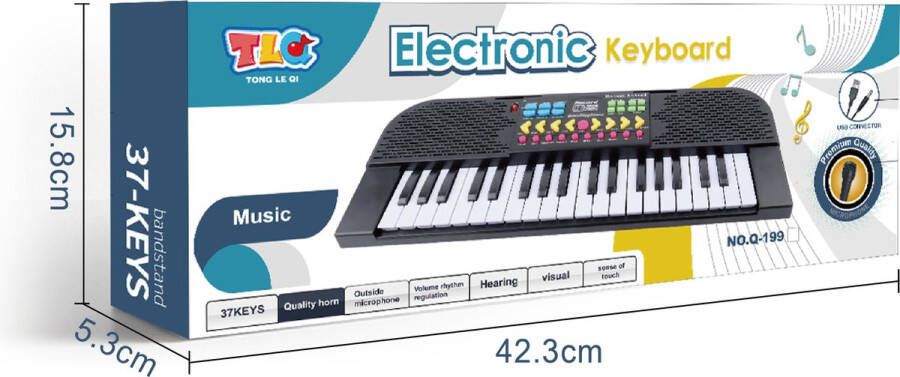 Yar KidzTune- Piano Keyboard 61Keys Maat M MP5 Digitale Piano Keyboard Piano Elektrische Piano Elektronisch Orgel Keyboard Piano Muziekinstrument 61 Toetsen Kinderen