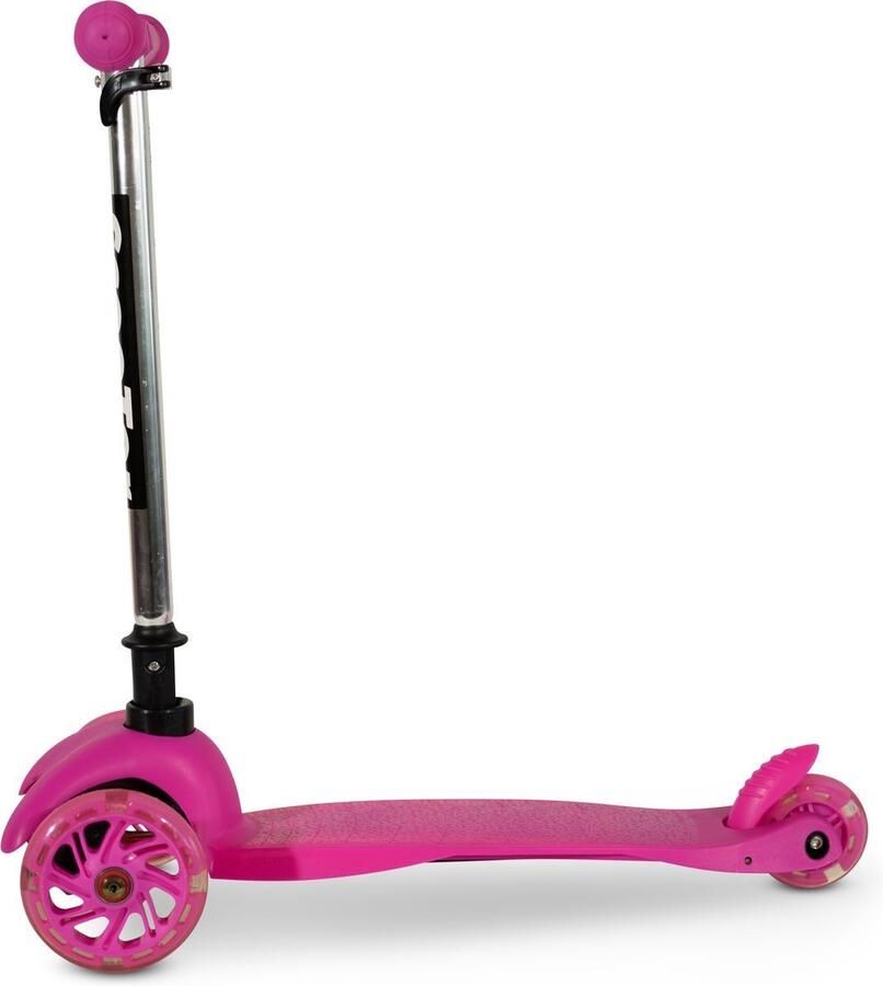 Yar Steppie Kinderstep Step 2-6 Jaar 3 Lichtgevende Wielen Jongens Meisjes Roze