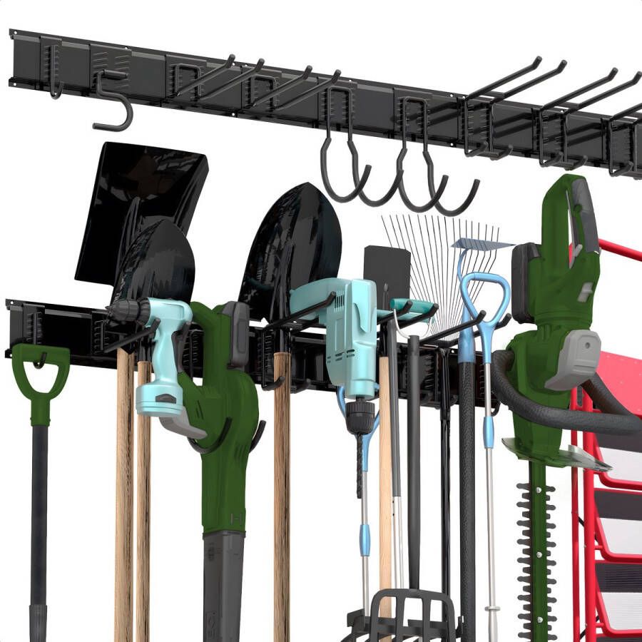 Yardn Premium Gereedschapshouder 170cm Duurzaam Tuingereedschap Ophangsysteem Multifunctionele Bezemhouder
