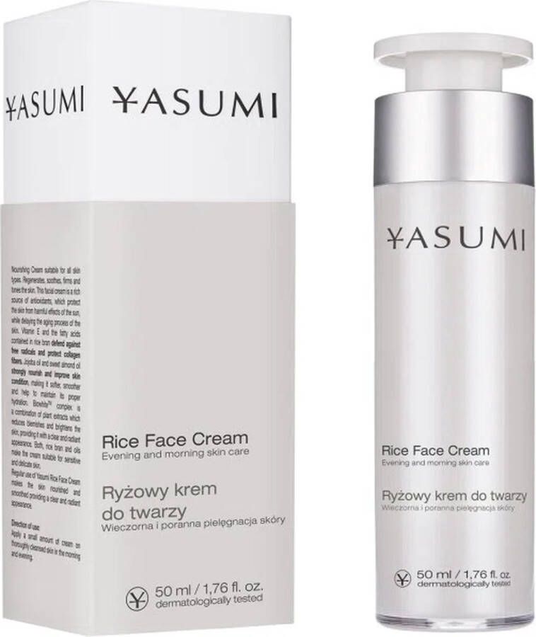 Yasumi Rice Face Cream Gezichtscrème met Biowhite TM Complex