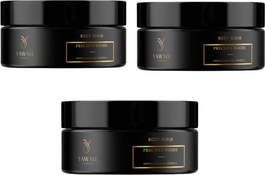 Yawme Precious Woods Body Scrub (3 packs)
