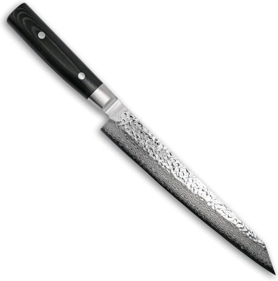 Yaxell Japans Serie Zen Fileer Sushimes VG10 Staal 61 HRC Lemmet 23 cm 37 Lagen Damaststaal Canvas-Micarta Heft