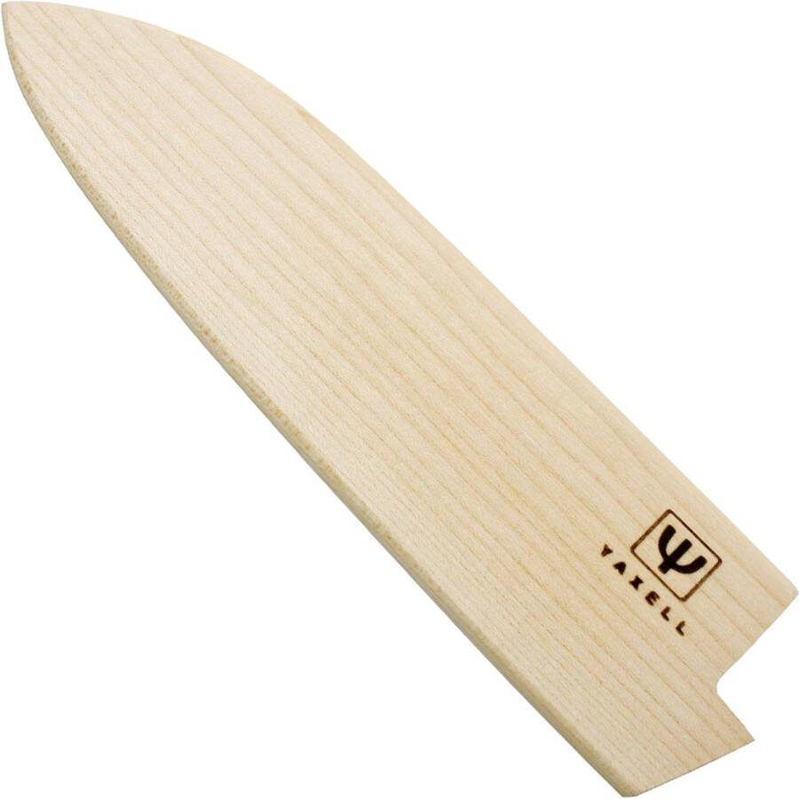 Yaxell Katana Mesbeschermer voor Santoku Mes 16 5 cm Esdoornhout Magnetische Schede