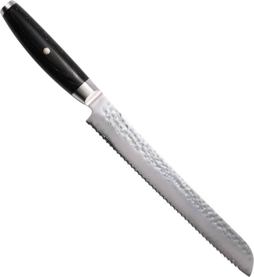 Yaxell Ketu Broodmes 23 cm VG10 Staal 61 HRC Zwart Pakka Wood Heft Made in Japan
