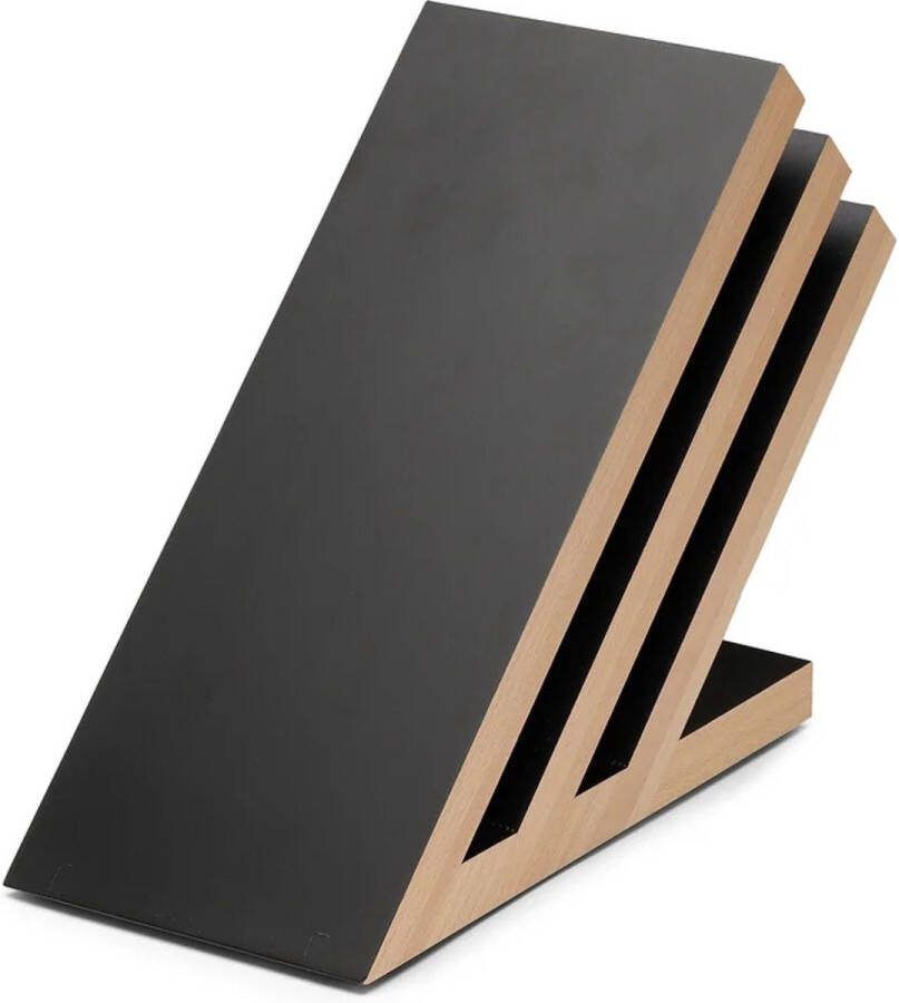 Yaxell Messenhouder Beukenhout Magnetisch Messenblok Voor 6 Messen Modern Design Ruimtebesparend en Stijlvol Ontwerp