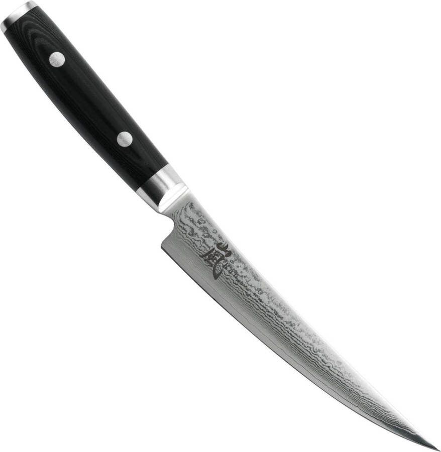 Yaxell Ran Uitbeenmes 15 cm 69 Lagen Damaststaal VG10 Staal 61 HRC Canvas-Micarta Heft