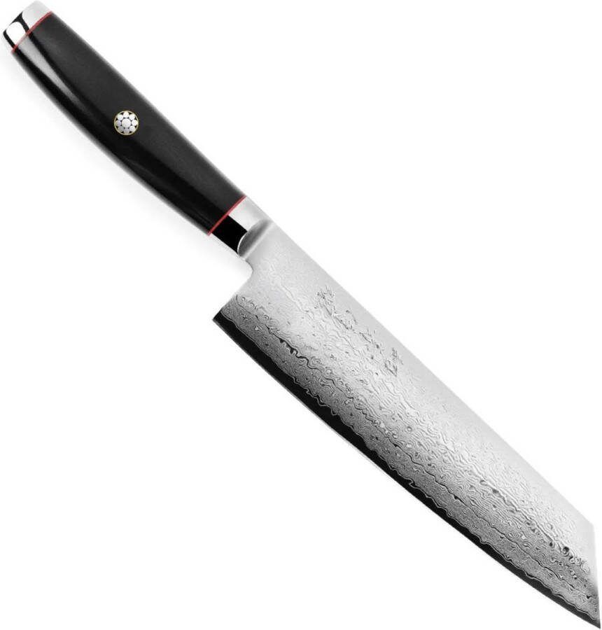 Yaxell Super Gou Ypsilon Kiritsuke Koksmes 20 cm 193 Lagen Damaststaal SG2 Staal 63 HRC Canvas-Micarta Heft Japan