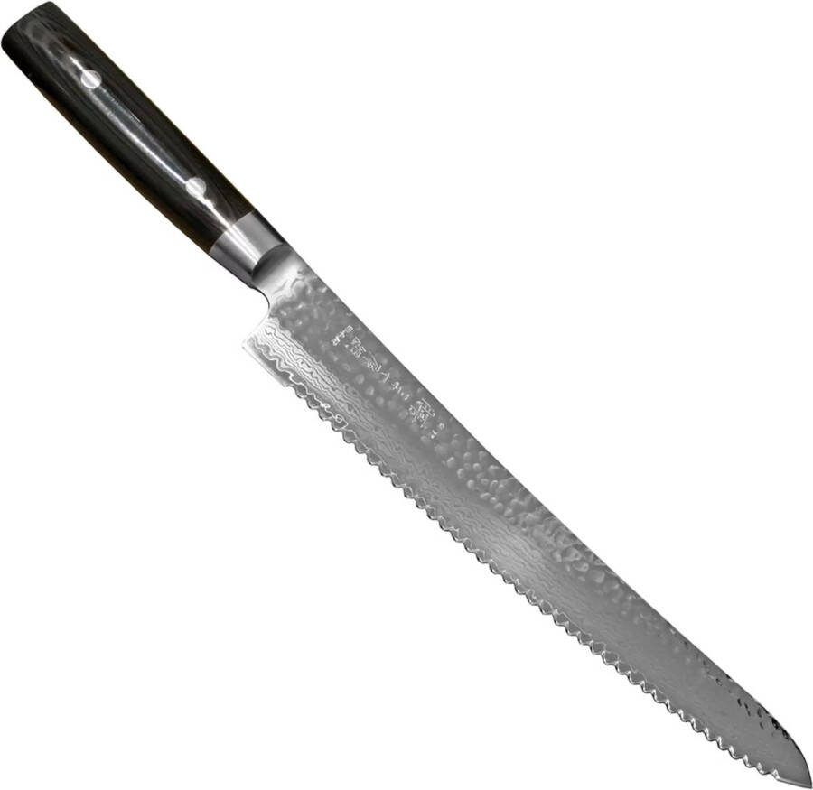 Yaxell Zen Broodmes 27 cm 37 Lagen Damaststaal Canvas-Micarta Heft