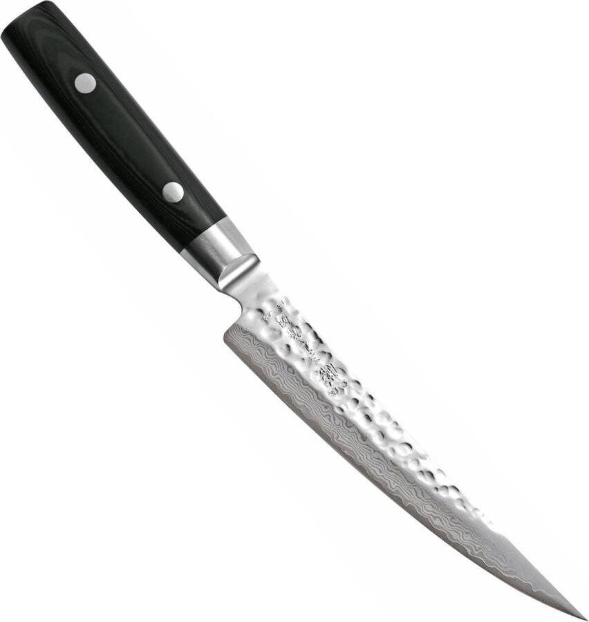 Yaxell Zen Uitbeenmes Gebogen 15 cm 37 Lagen Damaststaal Canvas-Micarta Heft