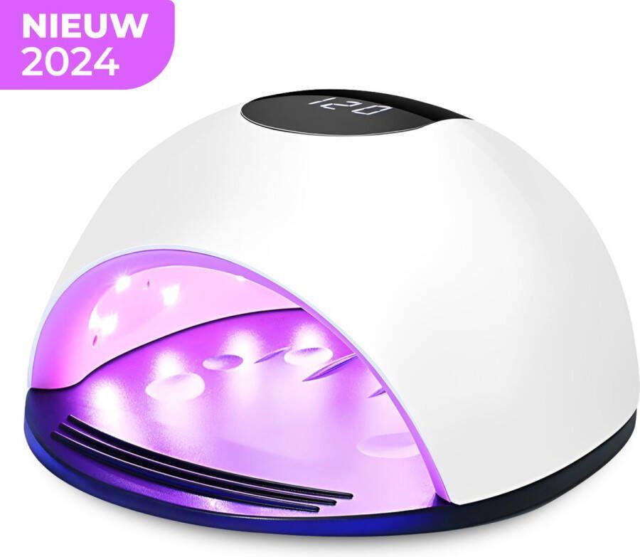 Ye 120 Watt UV LED Nageldroger Incl E-book Nagellamp Perfect Uitgeharde Nagel Gellak LED Lamp Lange Snoer