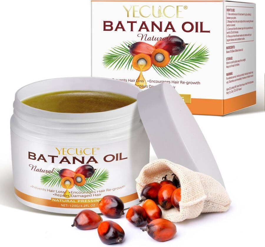 YECUCE Batana Oil 120 Gram – Alternatief Minoxidil 5% Olie Haargroei – Hoofdhuid – Haarserum Haaruitval 100%