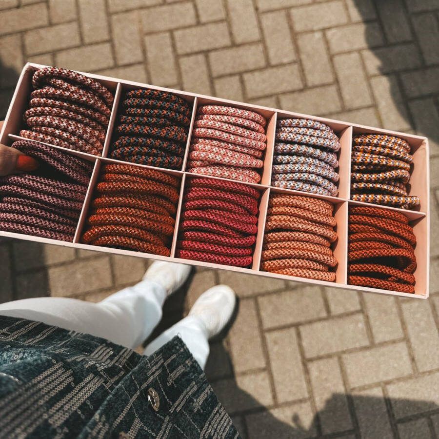 Yehwang 10 stuks 10 haarelastiekjes met kraal knekkie haarelastiek met kraal knekkies haarelastiek en armband kknekki haarelastiekje gevlochten banditz elastieken
