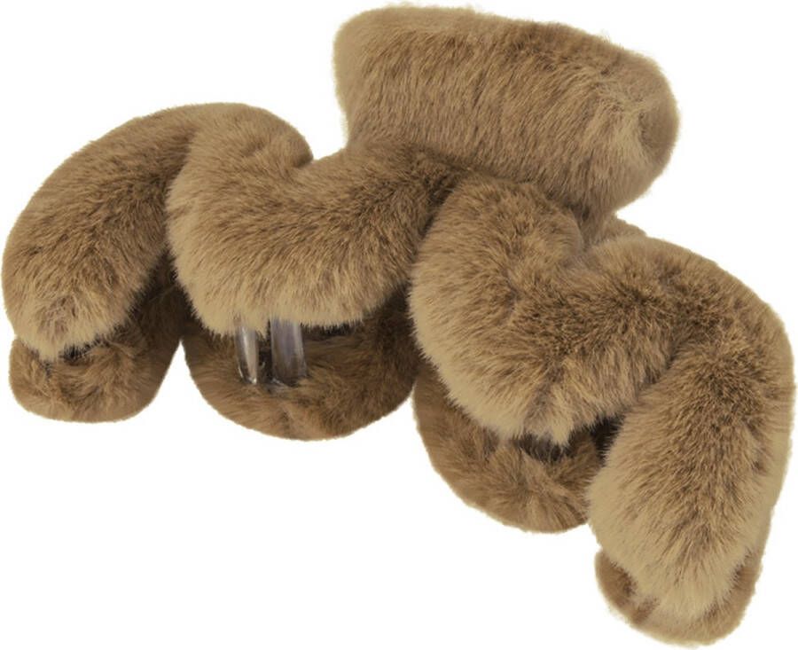 Yehwang Haarklem fluffy zigzag bruin