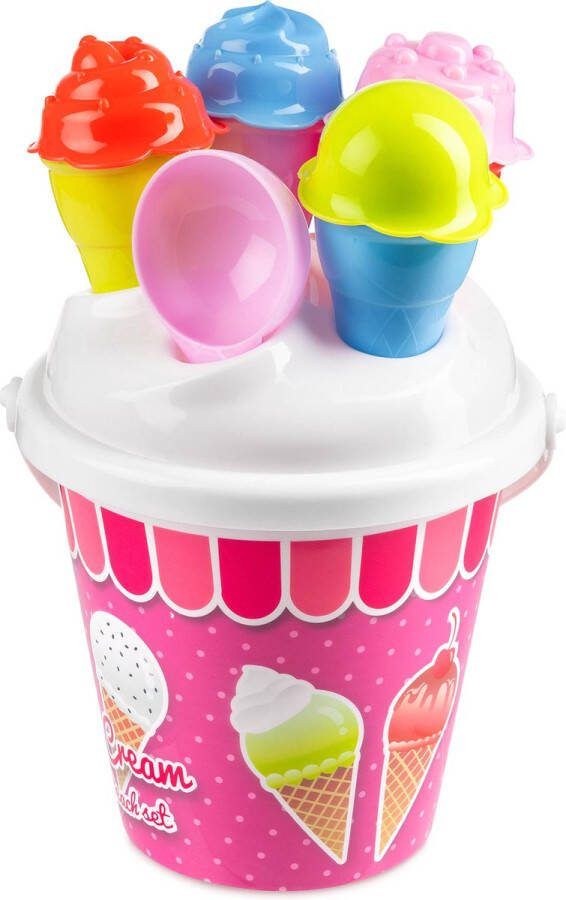 Yello Ice Cream 11-Delige Strand Emmer Zandkasteel & IJsvormen