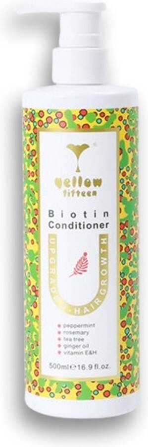 Yellow Fifteen Biotine conditioner 250ml Anti haaruitval Bevordert haargroei Verhoogd het volume Versterkt en verdikt het haar vanuit de wortel