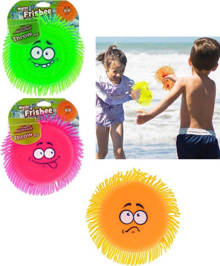 YES Entertainment Ultimate Water Frisbee soft 1 exemplaar Met smiley gezichtje Rubber Zomerspeelgoed Zwembad Strand Zee