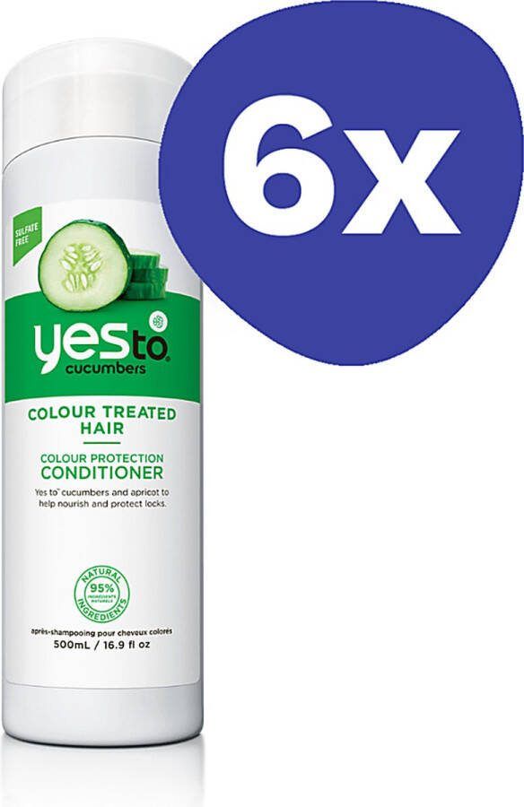 Yes To Cucumbers Colour Hair Conditioner (6x 500ml)