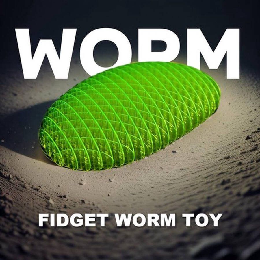 YGX Worm Fidget Toy Ontspanningsknijp 2024 fidget bekend van tiktok morphing toy- Groen