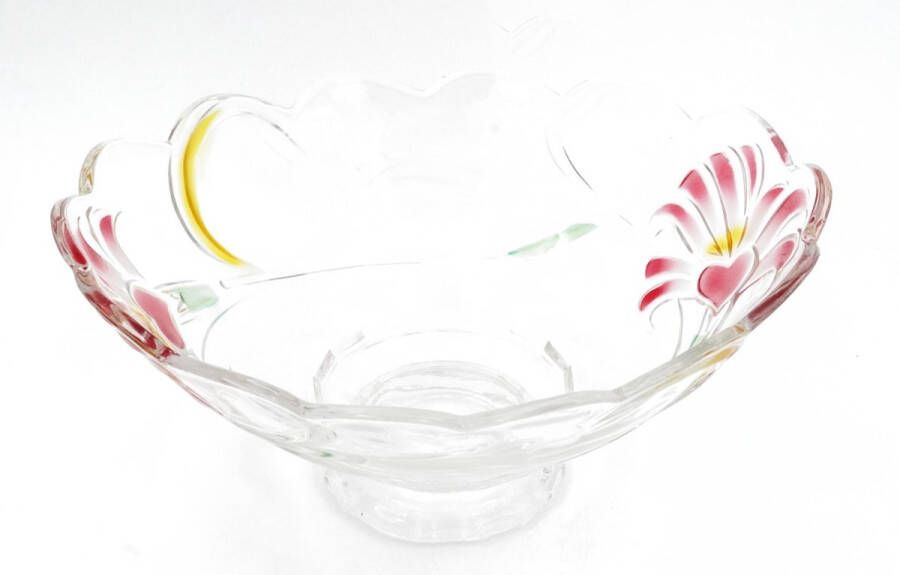YILTEX – Decoratie Schaal Fruitschaal – Glas – 25.5x32.5cm