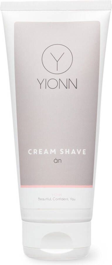 YIONN Geurloze Cream Shave zeepvrij alternatief voor scheerschuim en scheergel hypoallergeen géén parfum speciaal voor vrouwen