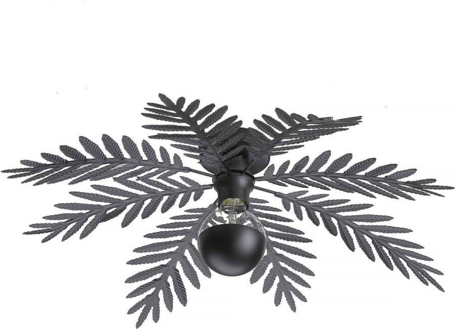 Ylumen Plafondlamp Palm 8 bladen Ø 65 cm zwart