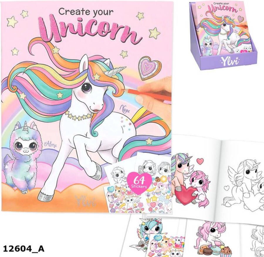 Depesche Ylvi & the Minimoomis Create your Unicorn kleurboek