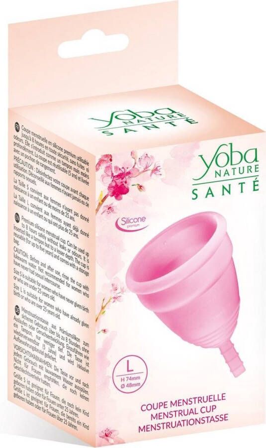YOBAYOBA NATURE SANTÉ Yoba Menstruatiecup Large Roze
