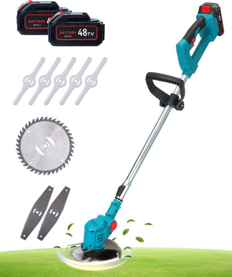YOFIDA Grastrimmers Met Accu Elektrische Snoeischaar Grastrimmer Onkruidborstel Electrisch Bosmaaier 2 Accu's