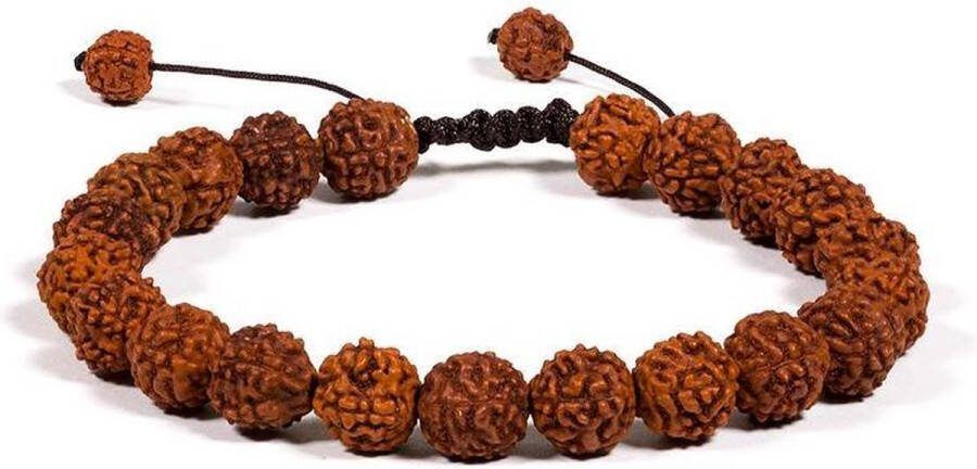 Yogi & Yogini Meditation Mala Armband Rudraksha 21 Kralen (Verstelbaar)