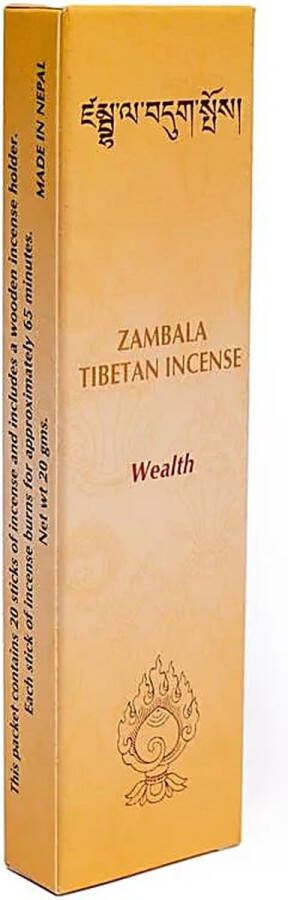 Yogi & Yogini Meditation Wierook Tibetaans Zambala Wealth 20st