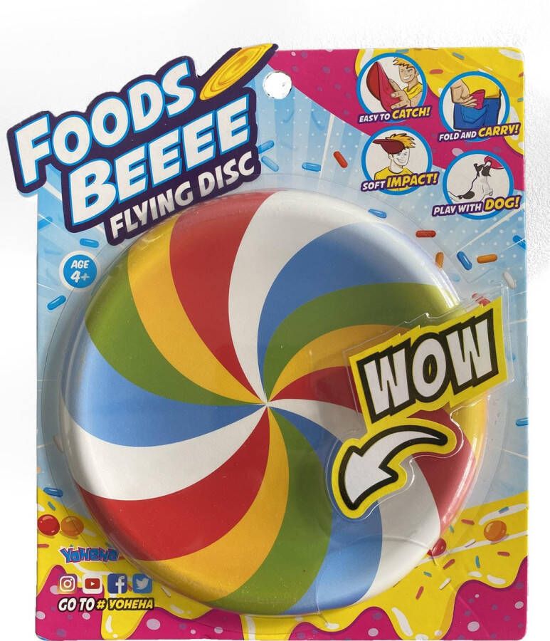 Yoheha FoodsBeeee Lollipop Siliconen frisbee zacht materiaal pocket size speelgoed